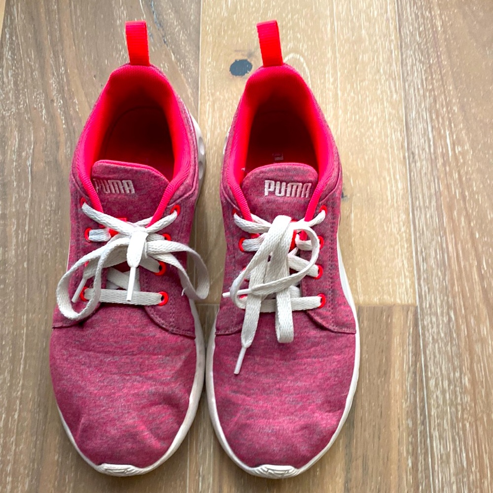 Puma pink athletic shoes